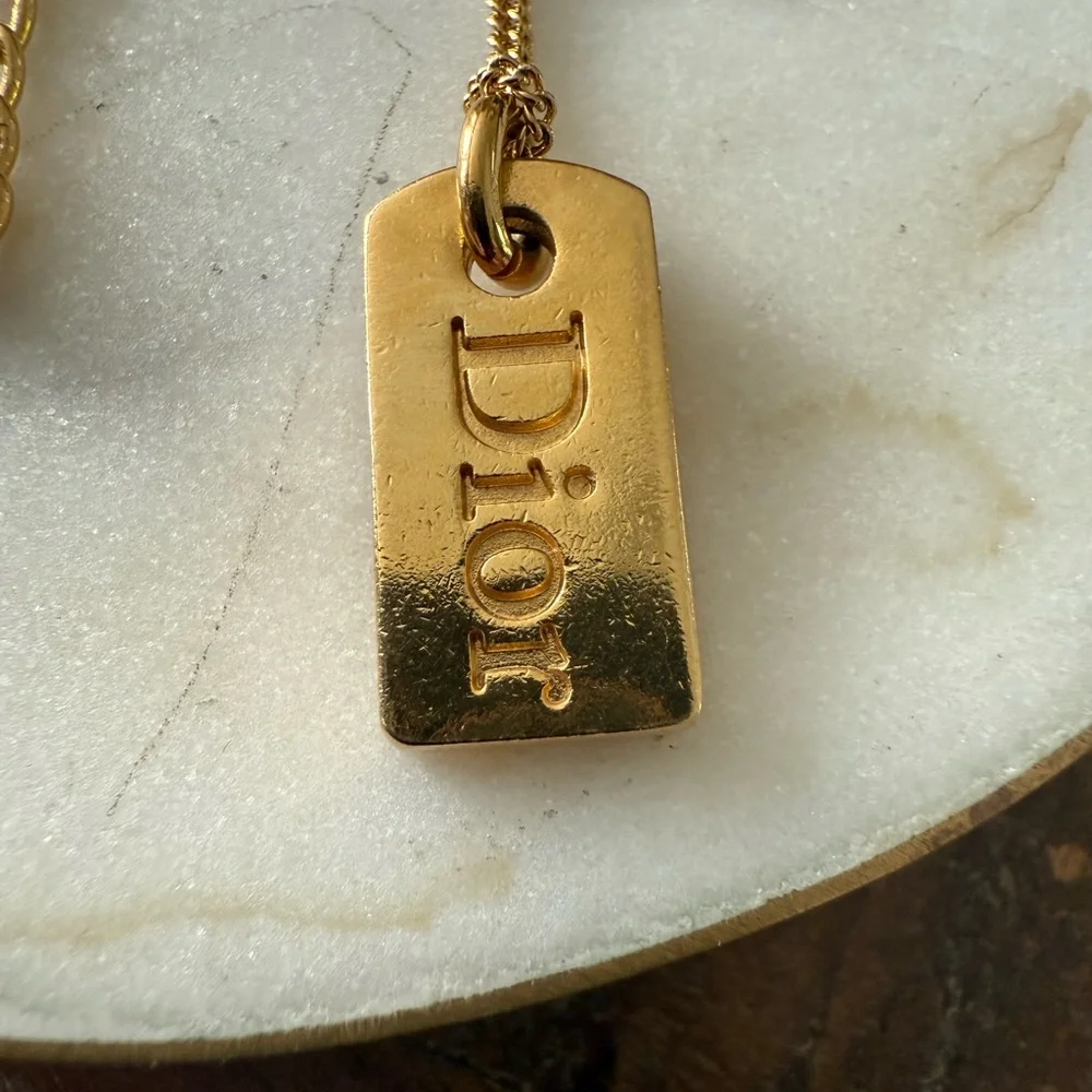 Dior Gold Tag Bracelet